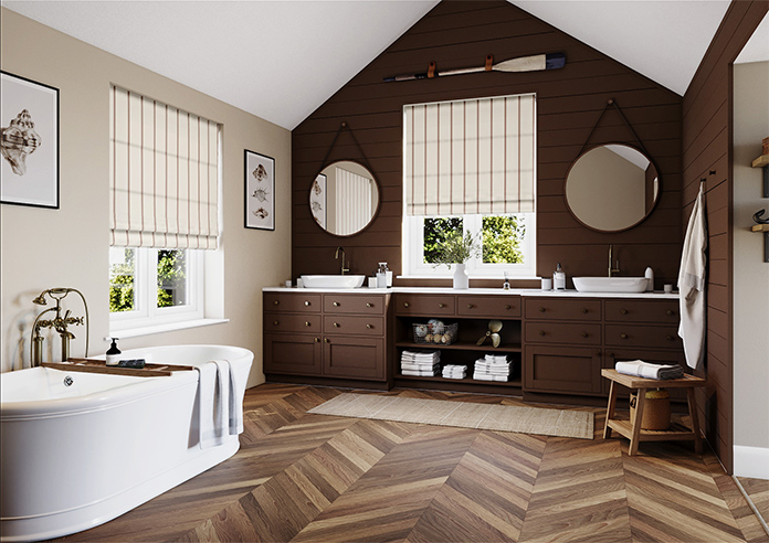 The British Stripe Co. Victoria, Teignbridge No.1 - Twist&Fit Roman Blind - Image 7